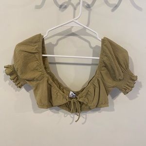 Princess polly green crop top